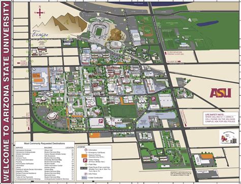 Arizona State University Campus Map Winni Karilynn Arizona State University Campus Map Winni Karilynn