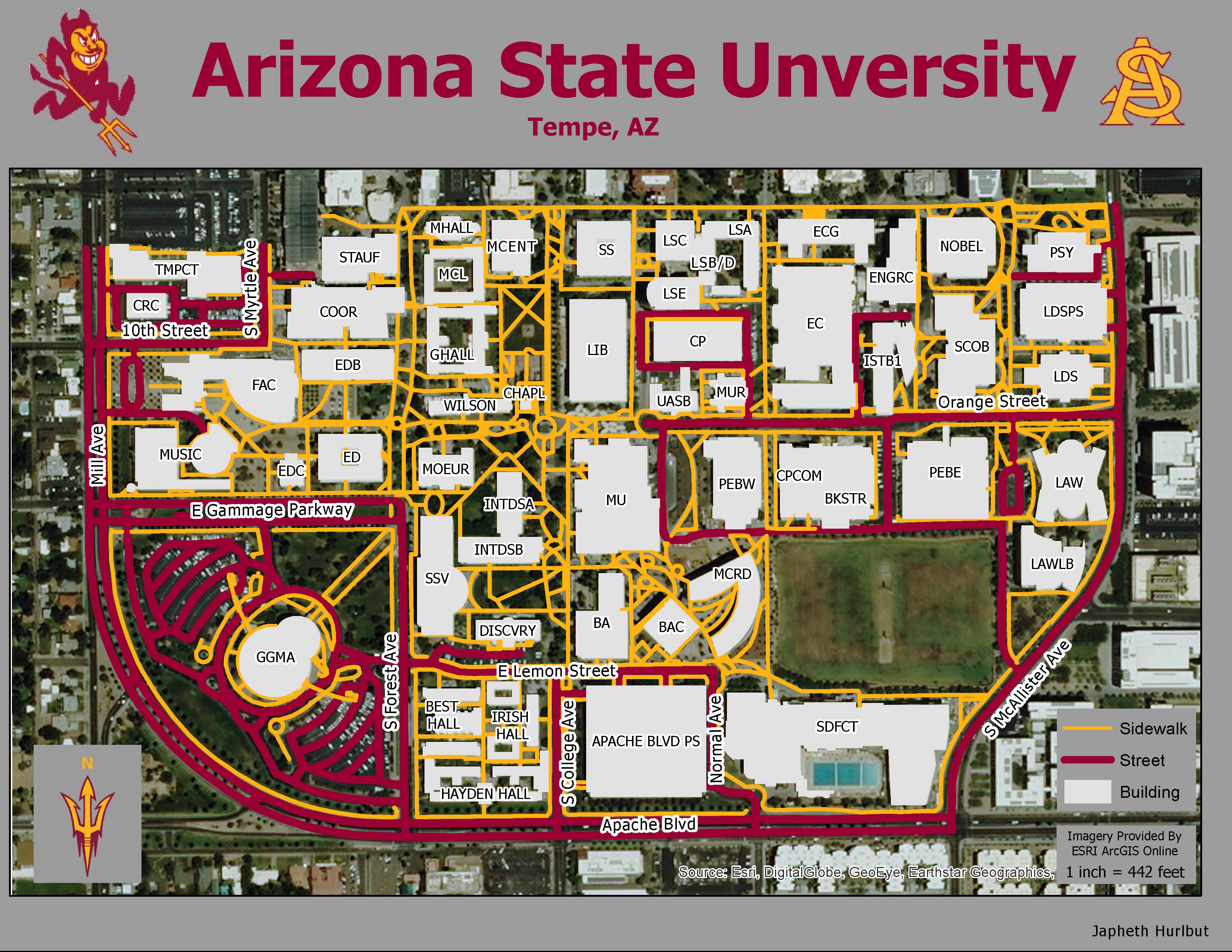Arizona State University Map